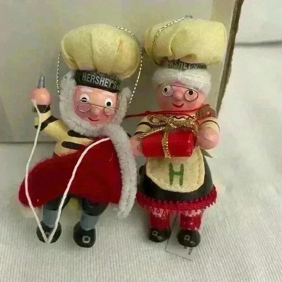 Vintage Hersheys Ornaments Set of 6 Christmas Holiday - Picture 9 of 10